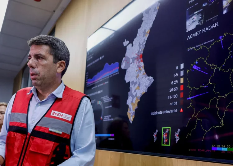 Primera querella contra el presidente de la Generalitat Valenciana, Carlos Mazón por la falta de previsión en la DANA