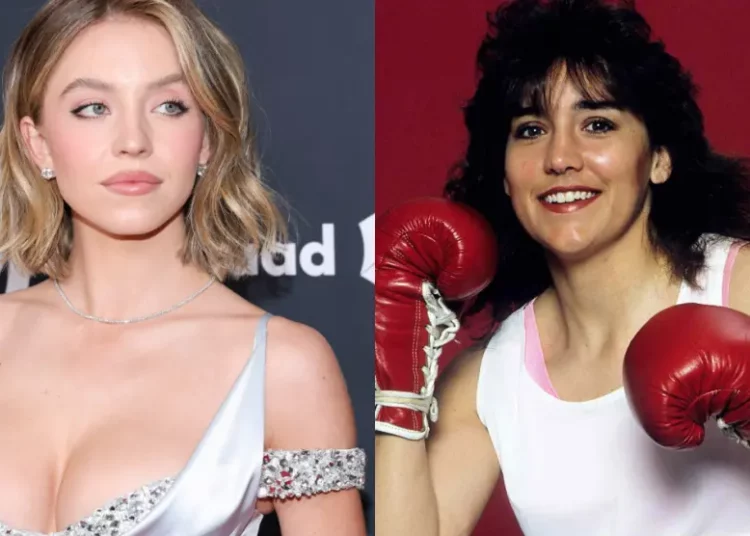 Sydney Sweeney luce irreconocible en el set de la biopic de Christy Martin, la famosa boxeadora