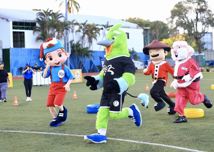 Goz logra podio en la Carrera de Botargas Navideña, en estadio Las Delicias