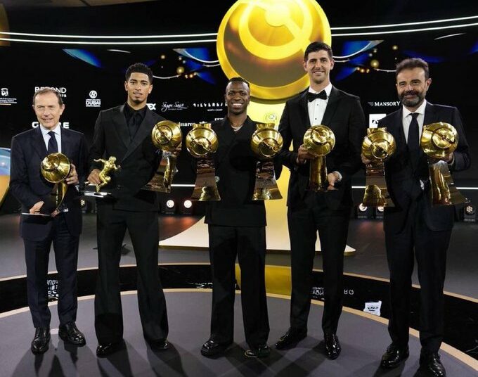 Se entregaron los Globe Soccer Awards: Vinícius Jr. se quedó con el premio al mejor futbolista del año