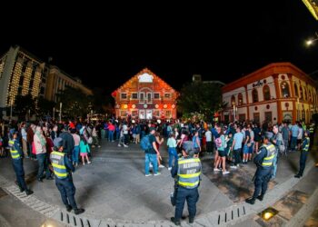 Alumnos de la ANSP se incorporaron a labores de seguridad en la Villa Navideña