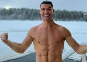 Cristiano Ronaldo desafía el frío en sus vacaciones navideñas bajo cero