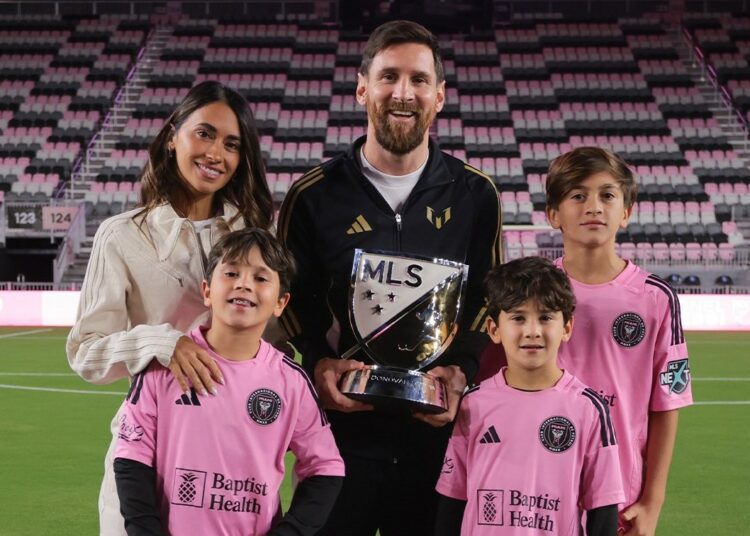 Lionel Messi fue elegido como el mejor jugador de la temporada 2024 de la MLS