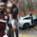 El delantero del West Ham Michail Antonio sufrió un choque con su auto que le dejó una grave lesión