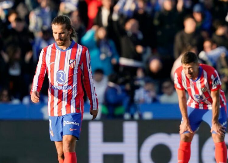 Atlético pierde ante Leganés y el liderato de LaLiga queda en bandeja de plata para el Real Madrid