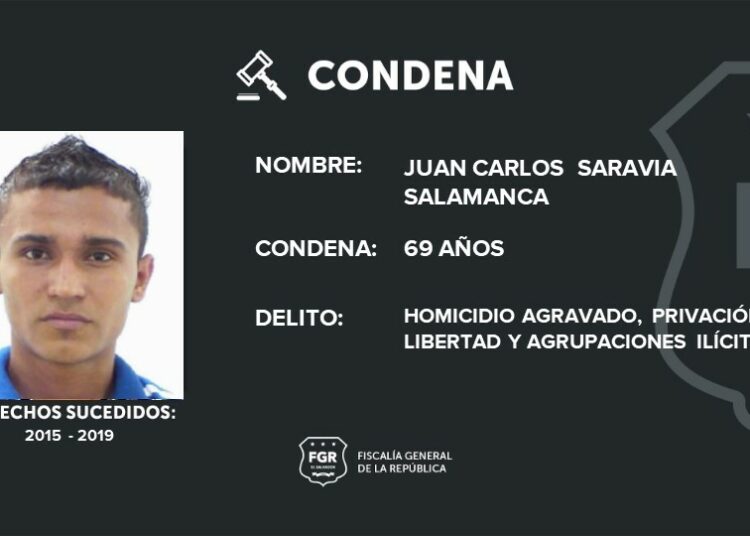 Pandillero peligroso condenado a 69 años de cárcel