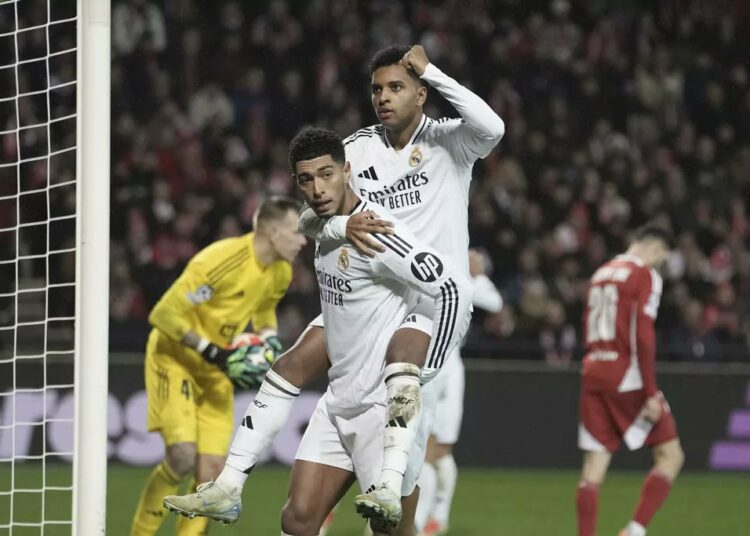 Real Madrid cumplió goleando al Brest en Francia, pero queda fuera del Top-8 de la Champions League