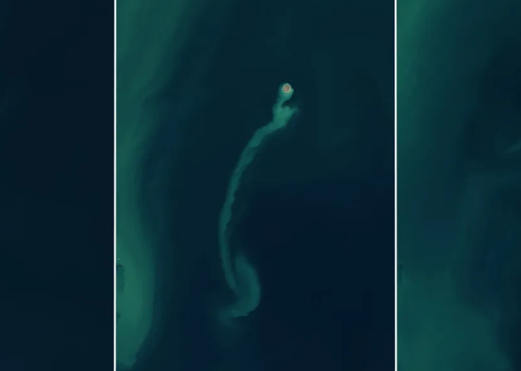 Satélites de la NASA detectan una «isla fantasma»