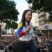 María Corina Machado reaparece en Venezuela en una protesta en Caracas