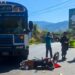 Fallece motociclista atropellado por un autobús del transporte público