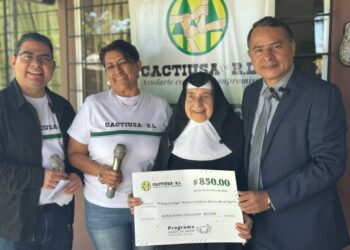 Por tercer año consecutivo CACTIUSA De R.L. festeja y entrega un donativo económico a las Adultas Mayores de la Casa Hogar Nuestra Señora Reina de la Paz