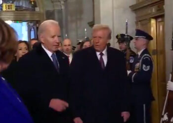 Donald Trump llega al Capitolio