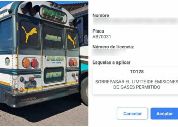 Bus de la ruta 105 es denunciado por contaminación ambiental