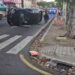 Hombre en estado de ebriedad y que había robado un auto choca contra varios carros sobre bulevar de Los Héroes