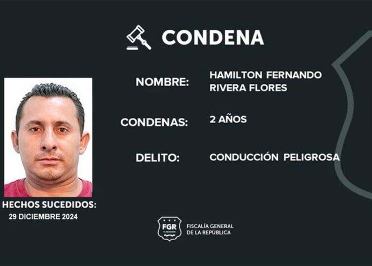 Condenado a 2 años de cárcel por conducción peligrosa