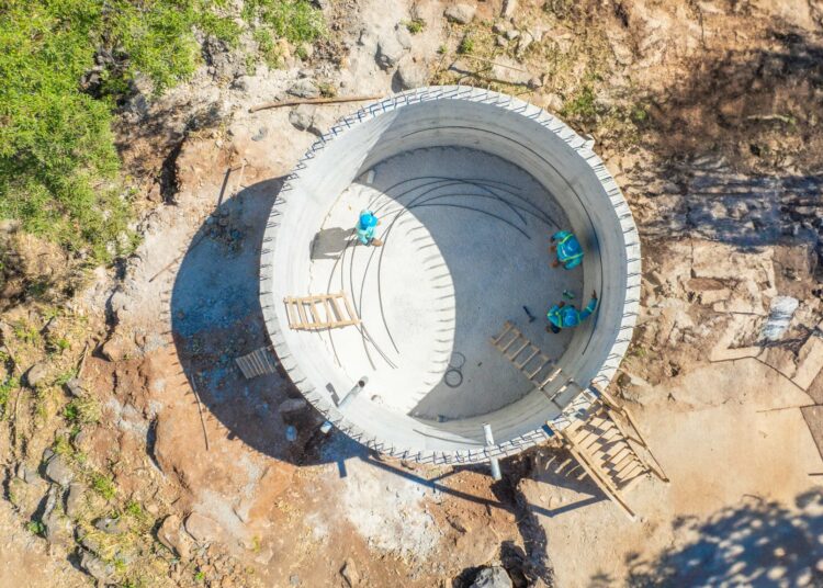 Proyecto de agua potable en Cantón San José Capulín avanza con la construcción de tanque cisterna