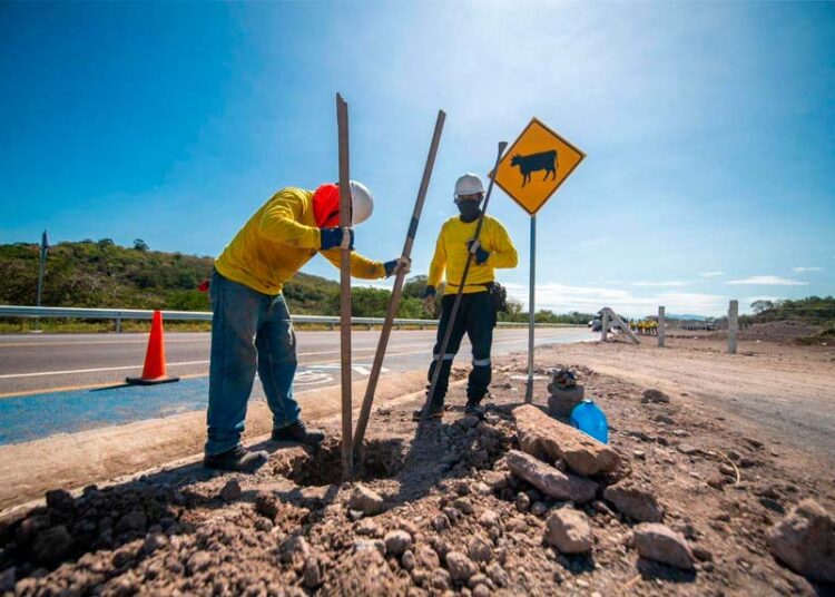 Iluminación del Periférico Gerardo Barrios reporta un 40 % de avance