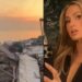Paris Hilton regresó a los escombros de su mansión en Malibú
