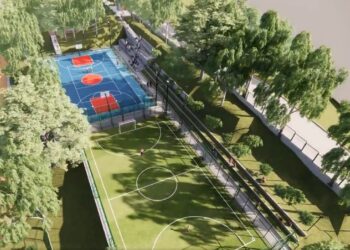 Polideportivo en Santa Catarina Masahuat contará con área de comida y anfiteatro