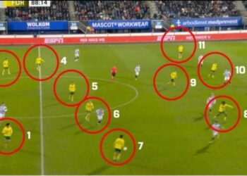 Con 12 jugadores y en tiempo añadido, Fortuna Sittard le empató al Heerenveen de Van Persie