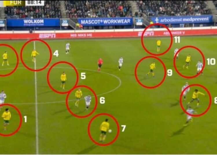 Con 12 jugadores y en tiempo añadido, Fortuna Sittard le empató al Heerenveen de Van Persie