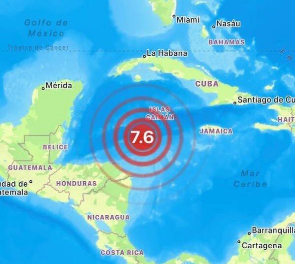 Alerta de tsunami tras un potene sismo en el Caribe