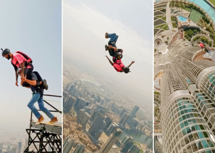 VIDEO: El príncipe heredero de Dubái salta desde el rascacielos más alto del mundo