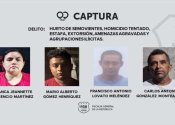 Fiscalía informa capturas de sujetos acusados por diversos delitos
