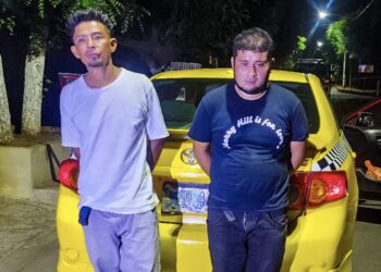 Capturan a ladrones de taxi en San Miguel