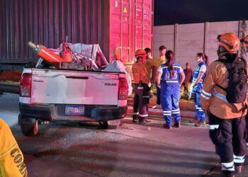 Grave accidente de tránsito sobre carretera que de Metapán conduce a Santa Ana