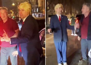 Alec Baldwin amenazó a un imitador de Donald Trump tras ser increpado por el caso Rust