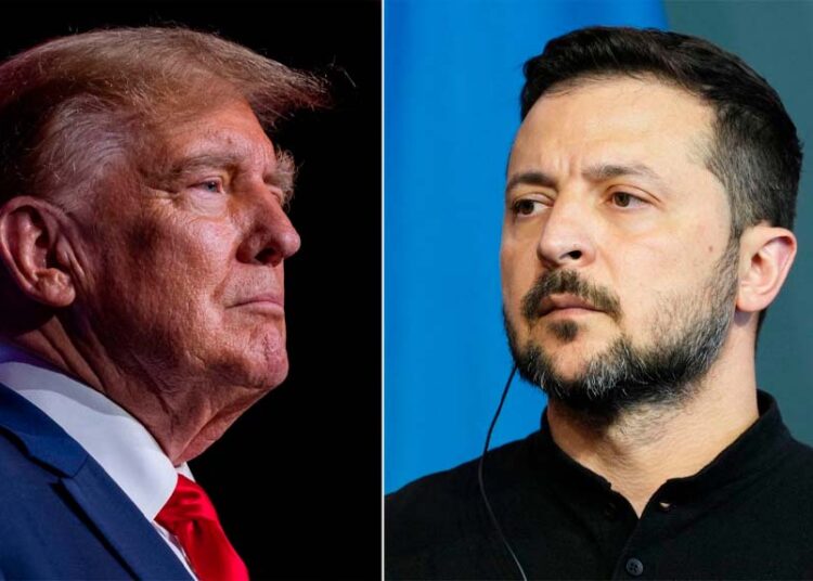 Zelenski acusa a Trump de querer apropiarse del 50 % de su riqueza natural