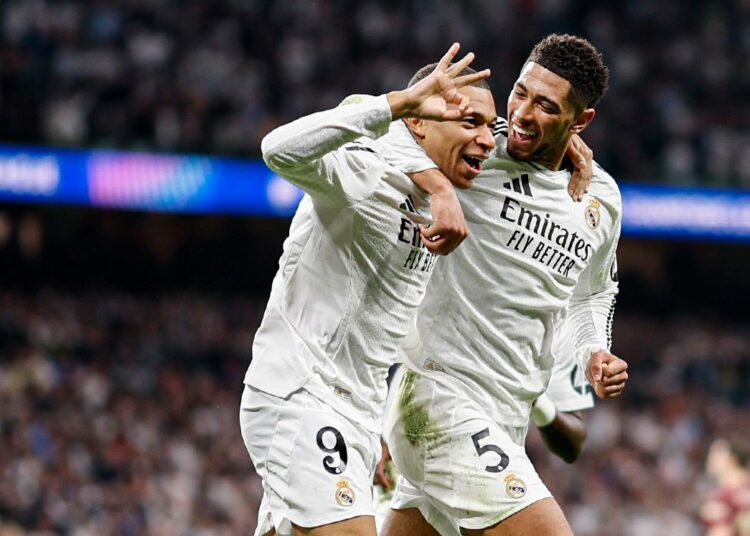 Real Madrid golea a Manchester City en el estadio Santiago Bernabéu