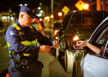 Controles antidopaje instalados en Santa Tecla no reportaron capturas de conductores peligrosos