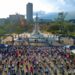 Más de 300 personas participaron en la Megaclase de Aeróbicos en la Plaza Salvador del Mundo