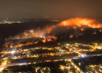 Combaten incendios forestales en las Carolinas en medio de vientos fuertes