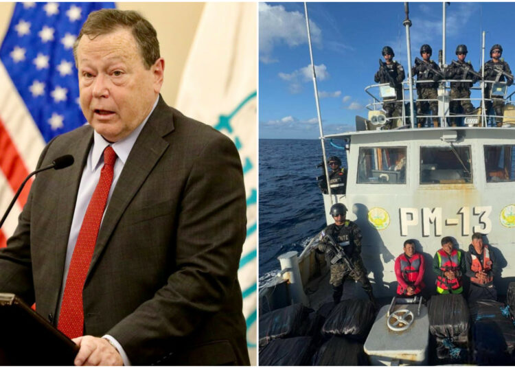 Embajador de EE. UU. Destaca el éxito de la Marina Nacional en la lucha contra el narcotráfico