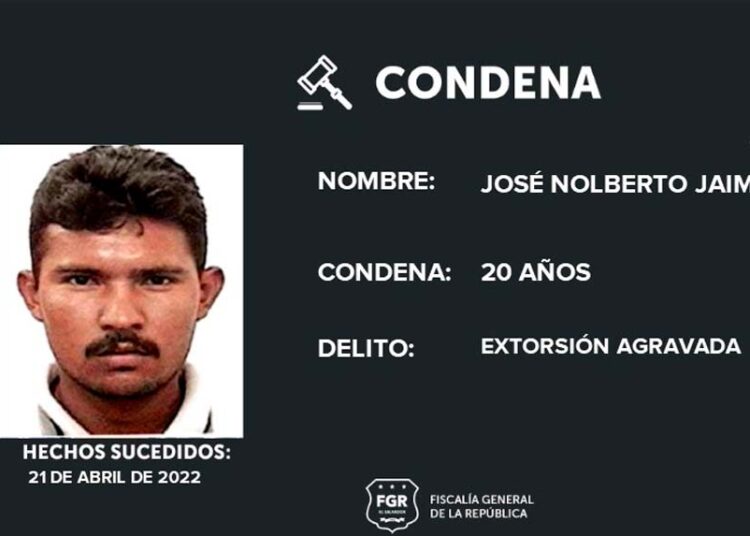 Condenan a pandillero de la MS por extorsionar transportistas de La Unión