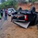 Dos personas resultan con lesiones leves tras accidente en el km 50 de Santa Ana