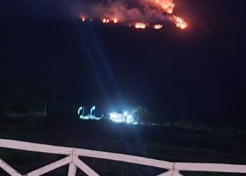 Instituciones de primera respuesta sofocan incendio en Volcán Chaparrastique