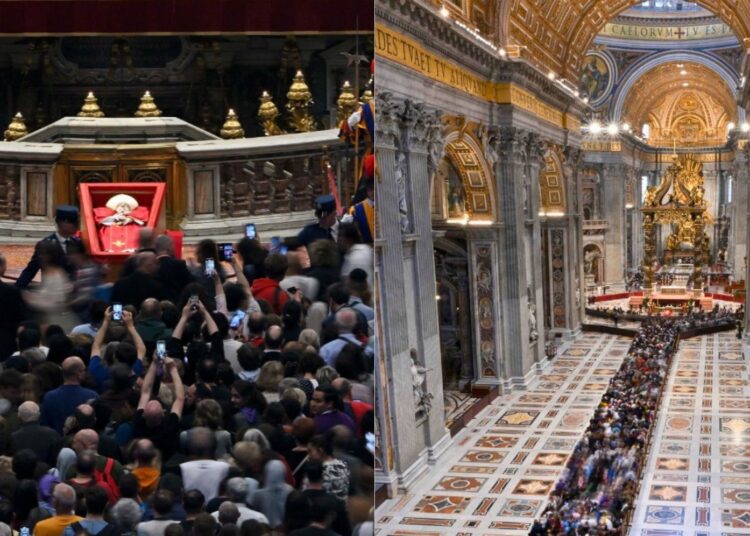 Multitudes continúan despidiéndose del pontífice mientras se prepara su entierro privado