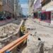 Continúan trabajos de cableado subterráneo en el Centro Histórico de San Salvador