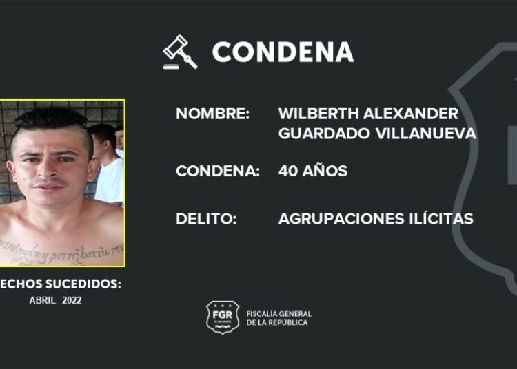 40 años de prisión para sujeto por ser palabrero de la pandilla MS