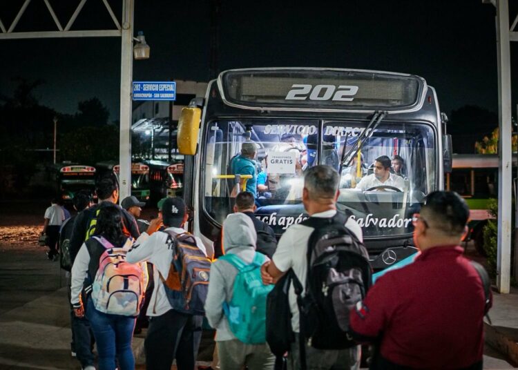 Gratuito transporte público ante coyuntura por obras de mitigación en Carretera Los Chorros