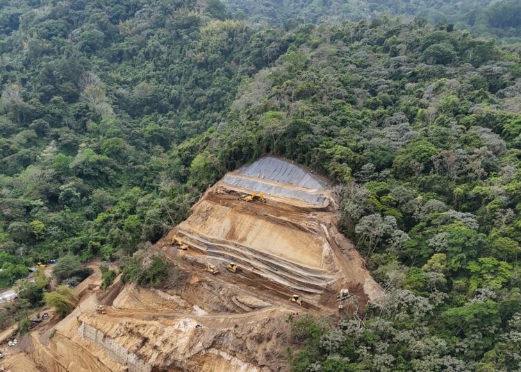 Avanzan obras de estabilización en tramo Los Chorros