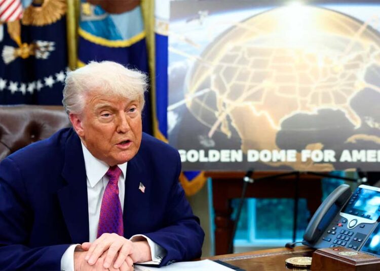 El «Golden Dome» podrá derribar misiles lanzados desde el espacio