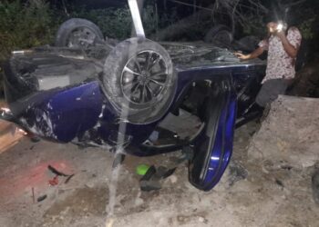 Tres lesionados tras accidente vial en «curva el Papaturro»