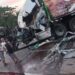Accidente entre rastra y bus provoca caos vehicular en la carretera Litoral de Usulután