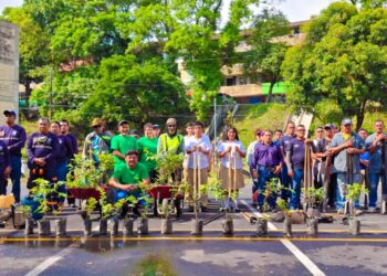 Alumnos y alcaldía de San Salvador Centro participan en jornada ambiental