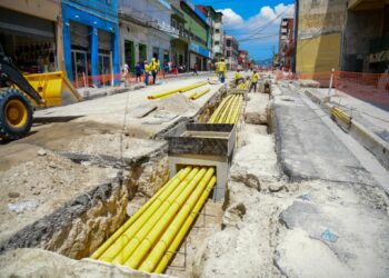 Cableado subterráneo del Centro Histórico de San Salvador avanza
